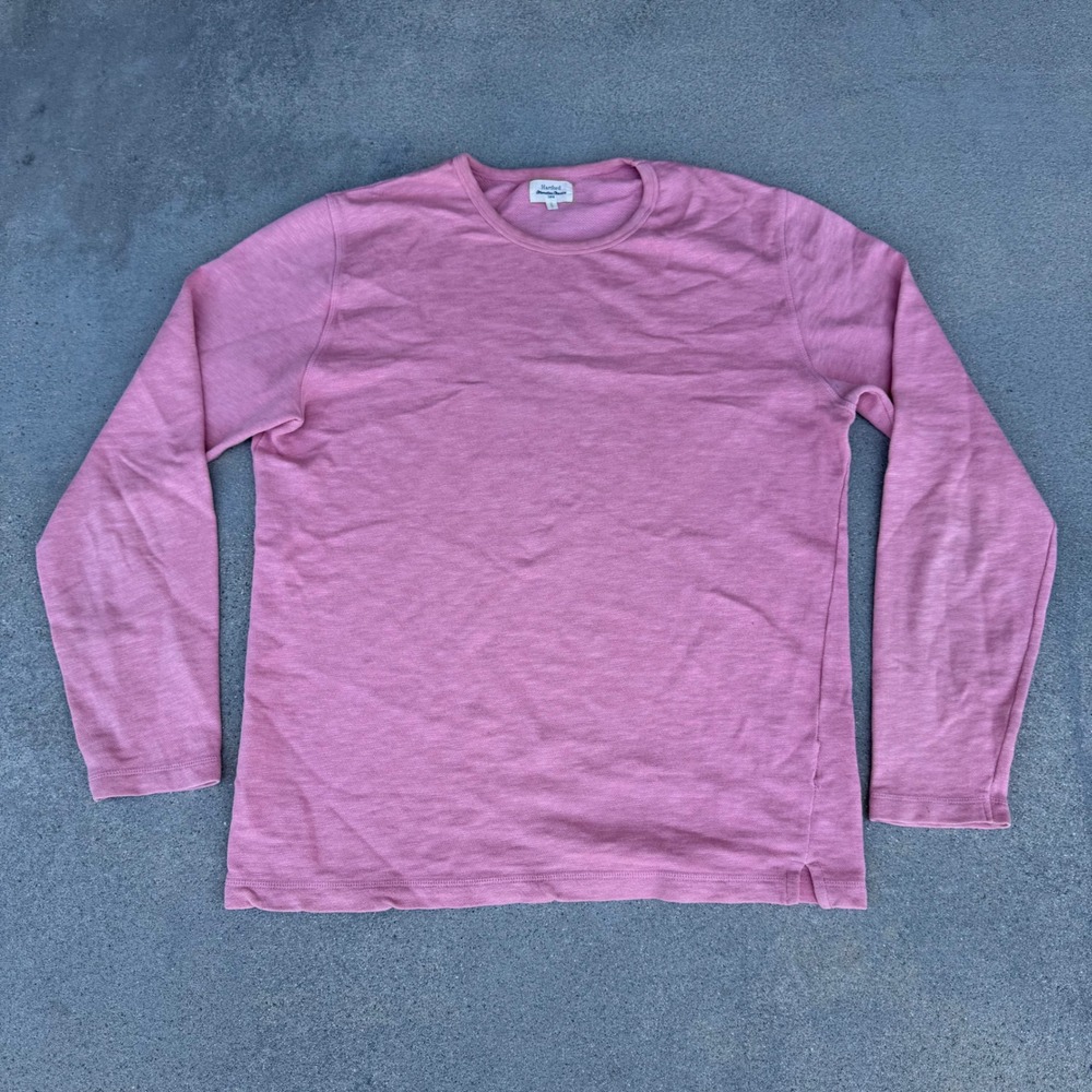 Hartford Alternative Classics Pink Crewneck Shirt Mens L - Picture 2 of 6